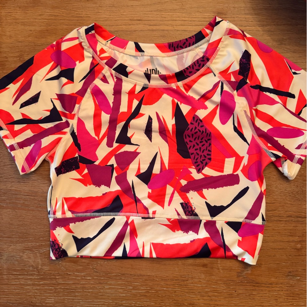 Vibrant Abstract Crop Top